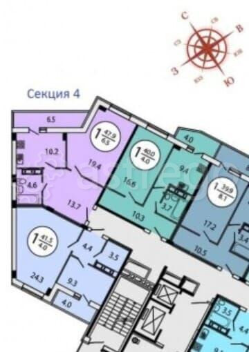 1-комн. квартира, 43.7 м2, 8/16 эт. Лобня - изображение 10