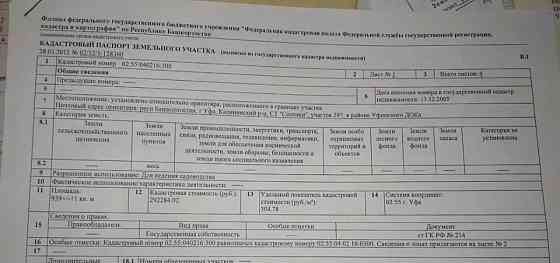 Земельный участок, 10 соток Уфа