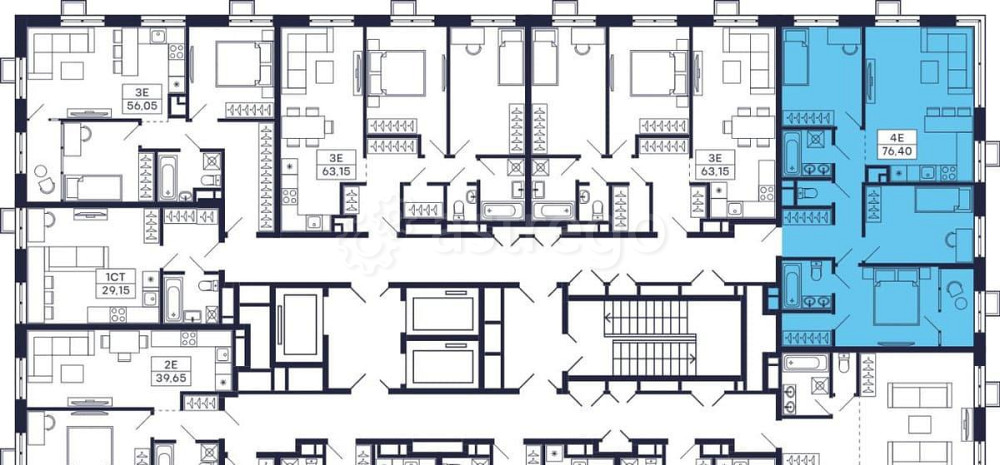 3-комн. квартира, 76.4 м2, 20/28 эт. Красногорск - изображение 4