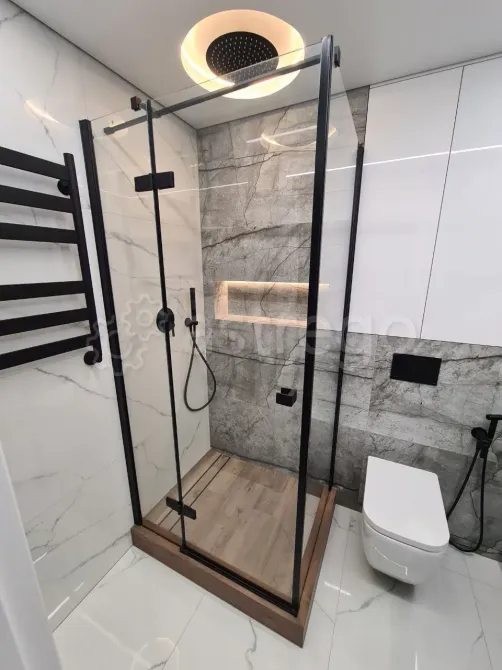 Ремонт ванных. санузлов под ключ. Керамогранит на пол.Ванные панелями Хабаровск - изображение 1