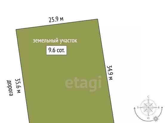 Земельный участок, 9.64 га Котлас