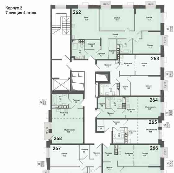Студия, 31.8 м2, 4/8 эт. Королев