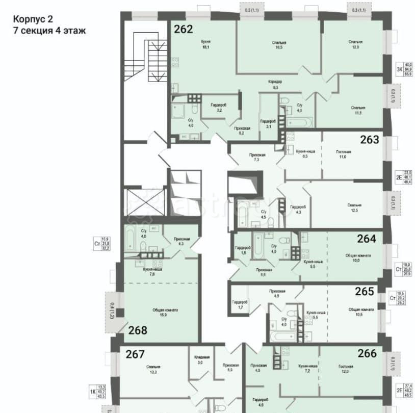 Студия, 31.8 м2, 4/8 эт. Королев - изображение 3