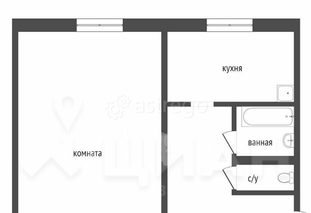 1-комн. квартира, 32.1 м2, 4/5 эт. Норильск - изображение 4