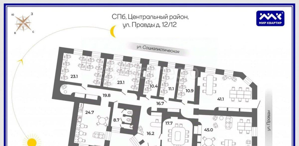 Свободного назначения, 267 м2 Санкт-Петербург - изображение 7