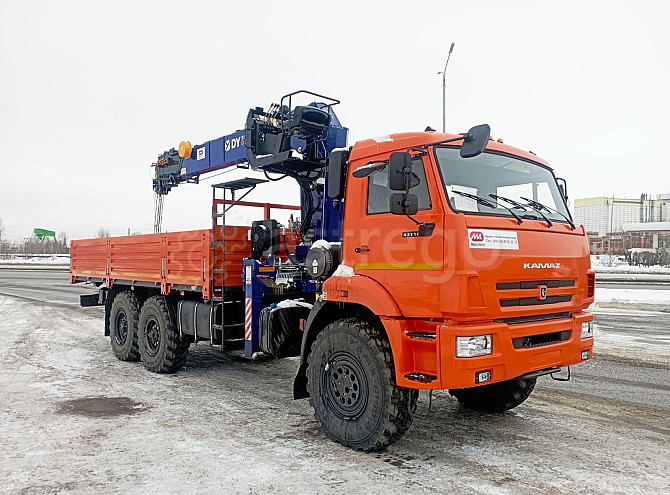 Манипулятор КМУ КАМАЗ 43118-73092-50 Евро-5 Soosan SCS736LII верхнее управление Борт сталь 6,2 м со  Самара - изображение 1