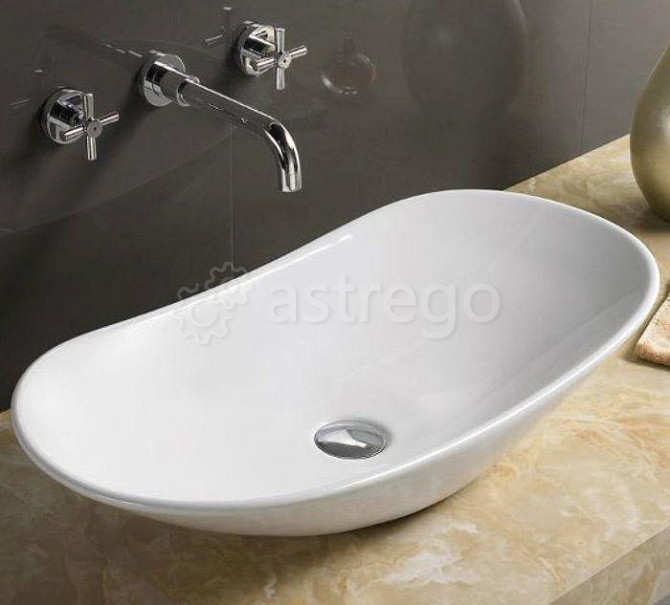 Раковина на столешницу Cerama LUX 7811A (61,5х36х15,5) Красноярск - изображение 1