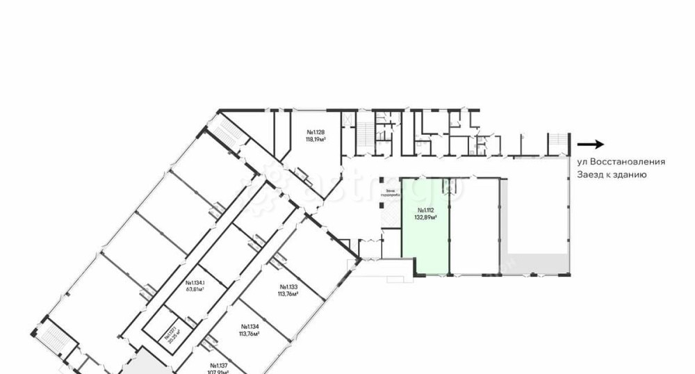 Офис, 132.89 м2 Санкт-Петербург - изображение 2