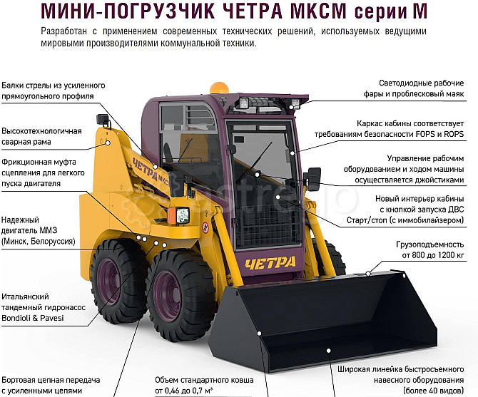 Мини-погрузчиков ЧЕТРА МКСМ 1200 М Самара - изображение 1