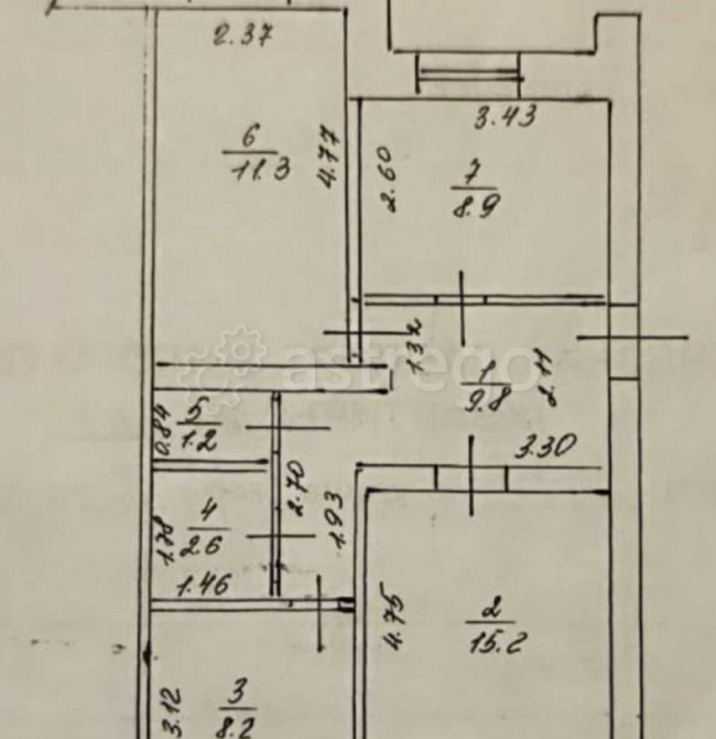 2-комн. квартира, 58.7 м2, 2/5 эт. Салават - изображение 3