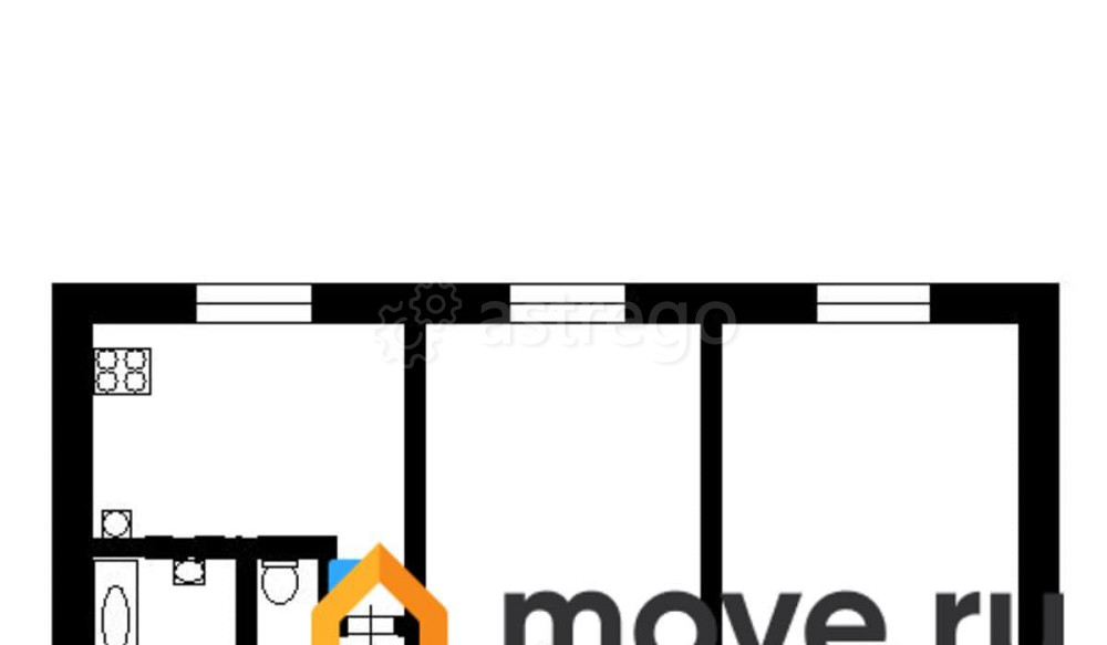 2-комн. квартира, 43.5 м2, 1/5 эт. Зея - изображение 3