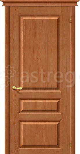 Дверь межкомнатная из массива сосны М5 Т-05 Светлый лак Барнаул - изображение 1