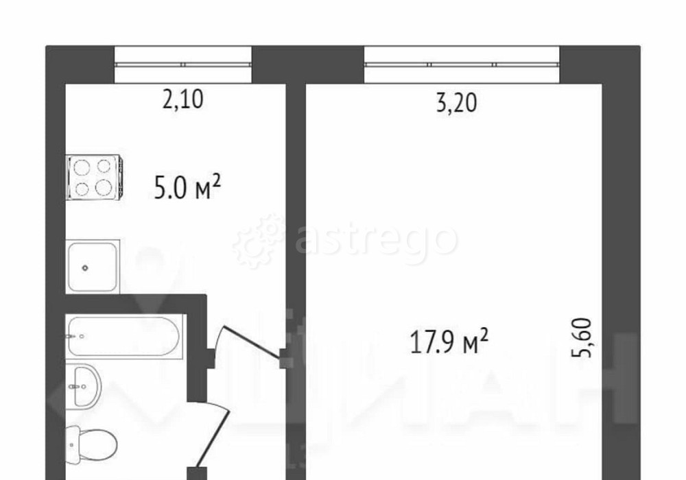 1-комн. квартира, 30.1 м2, 4/5 эт. Красноярск - изображение 4