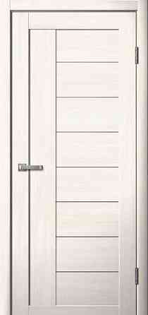 Межкомнатная дверь ПО 201 ясень снежный матовое стекло размеры 600 700 800x2000 FLY Doors Хабаровск