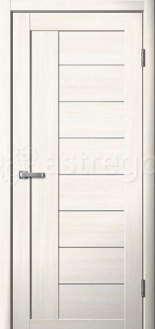 Межкомнатная дверь ПО 201 ясень снежный матовое стекло размеры 600 700 800x2000 FLY Doors Хабаровск - изображение 1