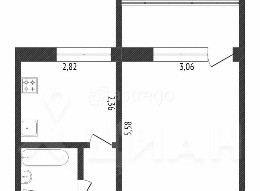 1-комн. квартира, 32 м2, 5/5 эт. Стерлитамак - изображение 7