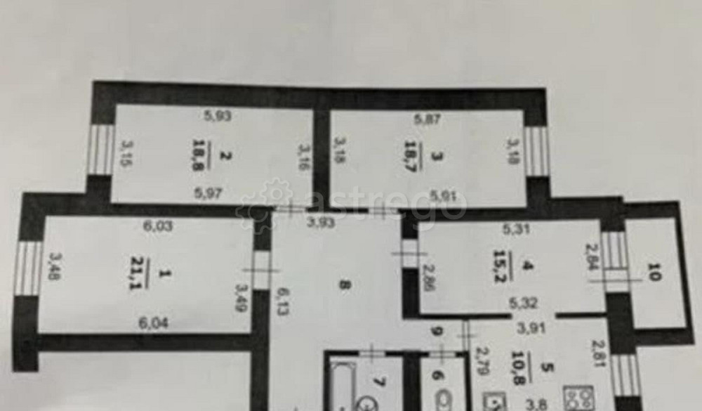 4-комн. квартира, 111 м2, 6/10 эт. Белгород - изображение 3