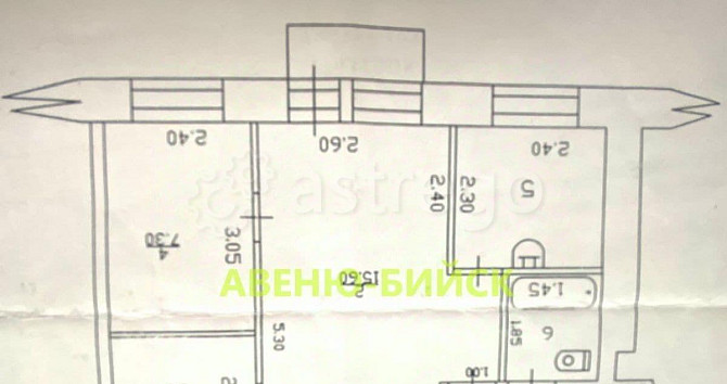 2-комн. квартира, 41.2 м2, 2/3 эт. Бийск - изображение 6