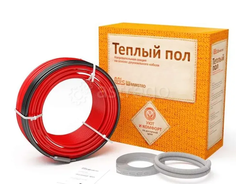 Комплект "Теплый пол" (кабель) WSS 7.0м/100 Вт Warmstad 2206176 Екатеринбург - изображение 1