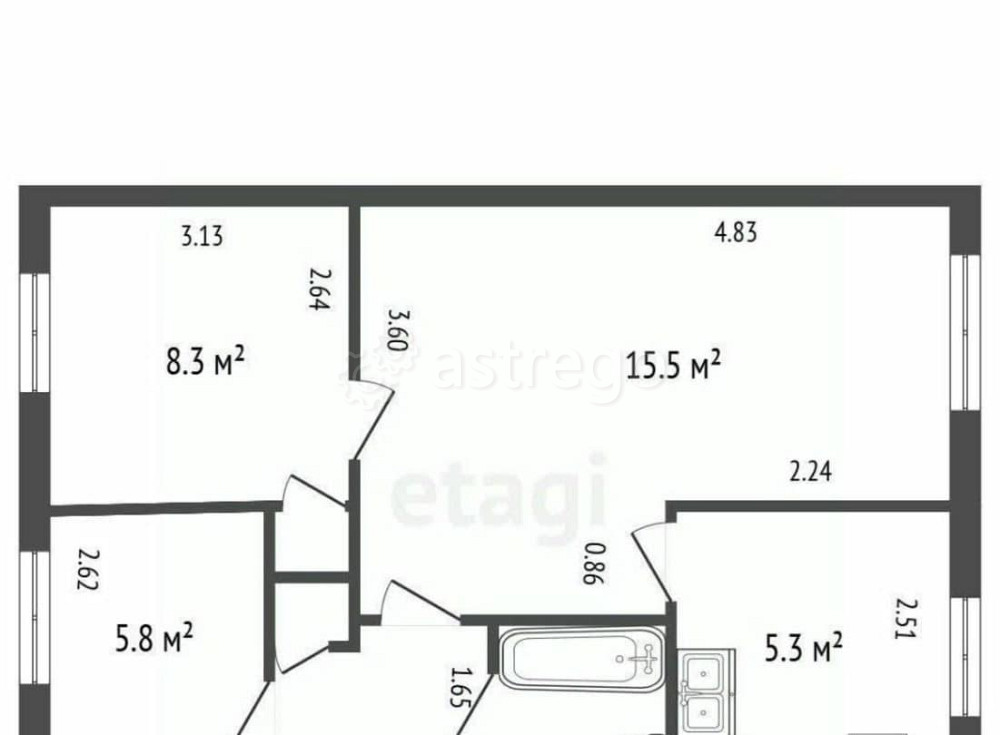 Комната, 12 м2, 3/5 эт. Санкт-Петербург - изображение 1