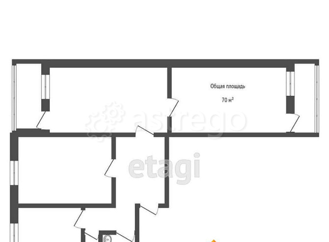 3-комн. квартира, 70 м2, 5/5 эт. Бийск - изображение 6