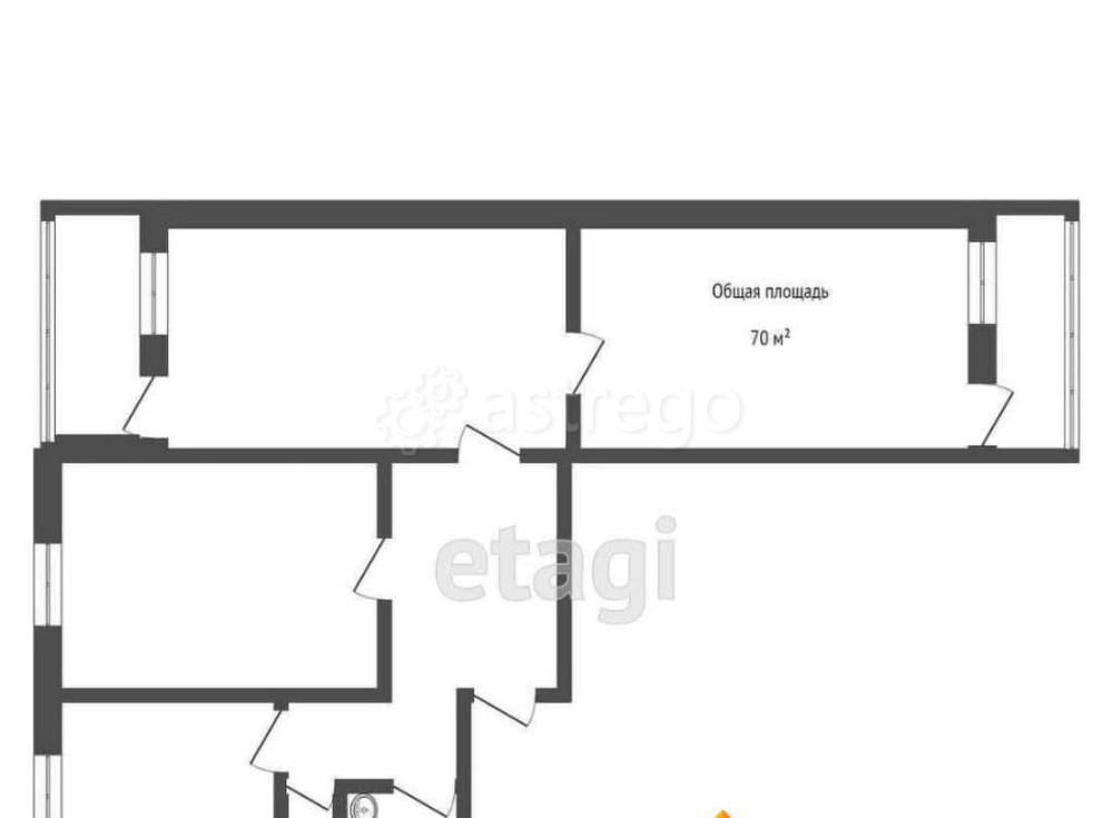 3-комн. квартира, 70 м2, 5/5 эт. Бийск - изображение 6