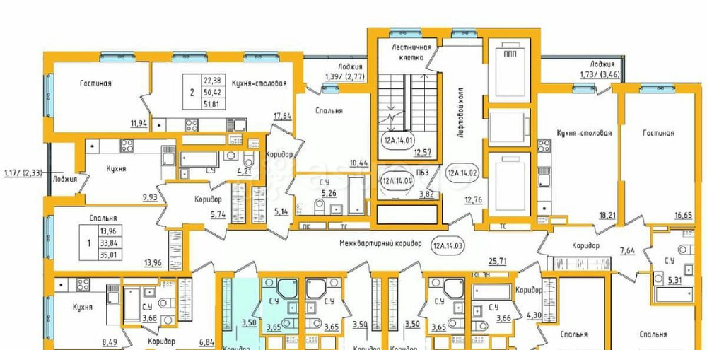 Студия, 22.15 м2, 19/27 эт. Уфа - изображение 4