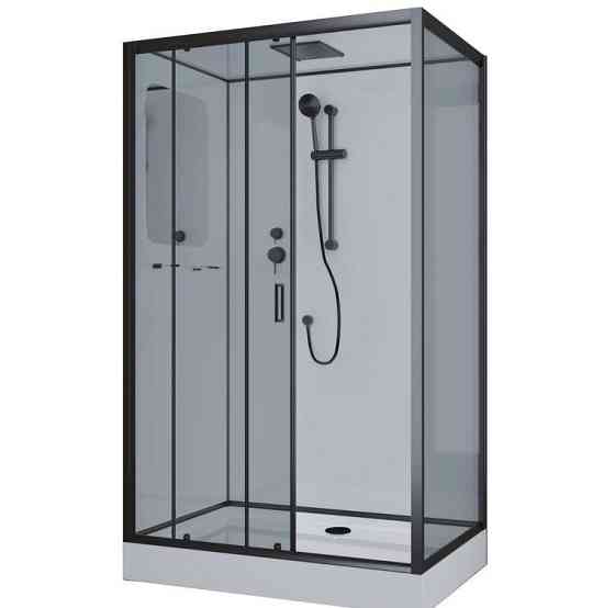 Душевая кабина 120х80 низкий поддон Niagara NG 6912 QL Black Красноярск