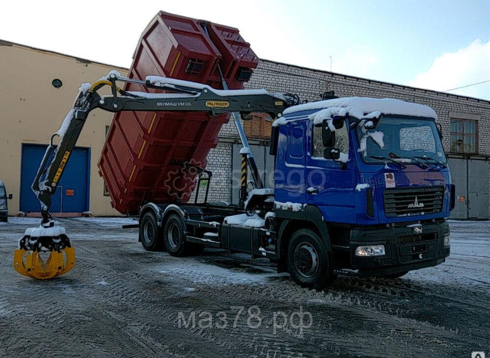 Ломовоз МАЗ 6312С9 с гидроманипулятором Palfinger VM10L74 Санкт-Петербург - изображение 1