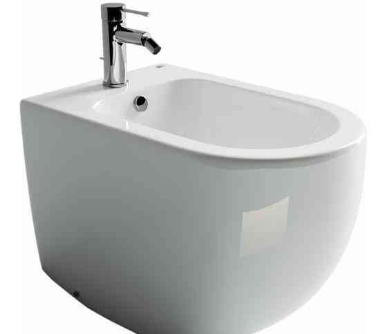 Биде напольное Ceramica Nova METROPOL Rimless 1 отверстие под смеситель с крепежом CN4005 Ceramica-n Москва