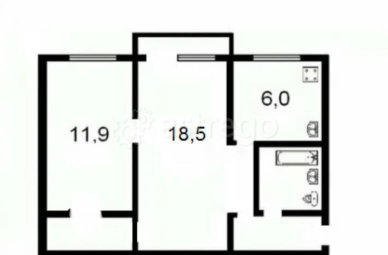 2-комн. квартира, 44 м2, 4/5 эт. Воскресенск - изображение 1