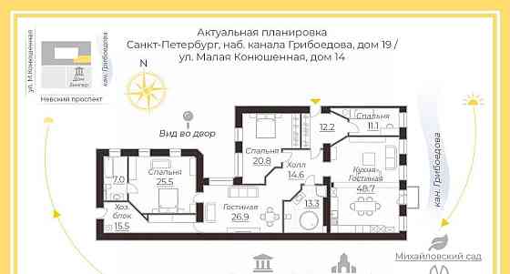 4-комн. квартира, 196.9 м2, 4/6 эт. Санкт-Петербург