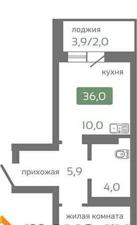 1-комн. квартира, 36 м2, 19/19 эт. Красноярск