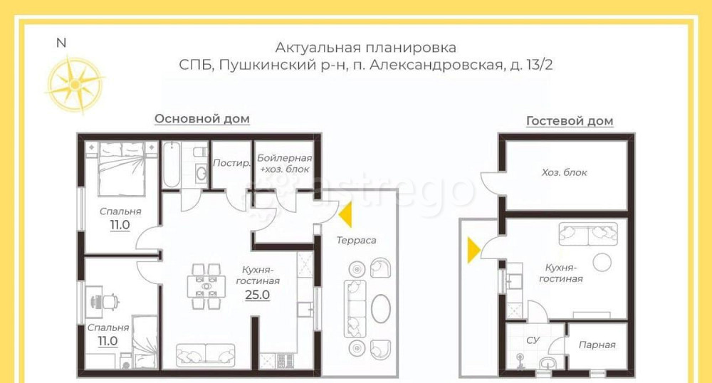Коттедж, 88 м2, 12 соток, 1 эт. Санкт-Петербург - изображение 6