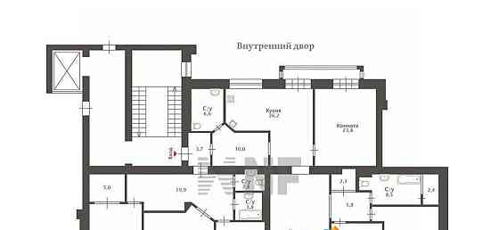 6-комн. квартира, 254.2 м2, 4/6 эт. Санкт-Петербург