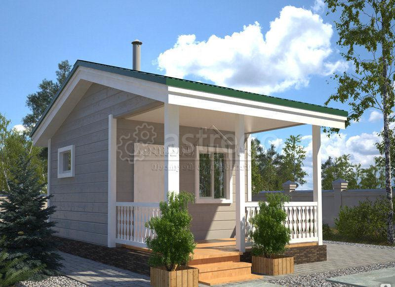 Строительство деревянной бани под ключ 6х4 м Томск - изображение 1