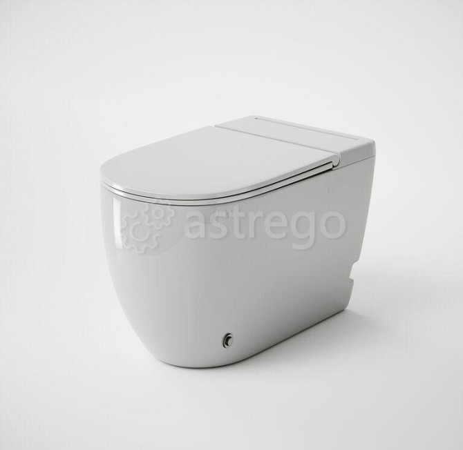 Унитаз GR-PR-5502 impuls 570*360*450 БЕЛЫЙ приставной с тонкой крышкой 1 место GROSSMAN Москва - изображение 1