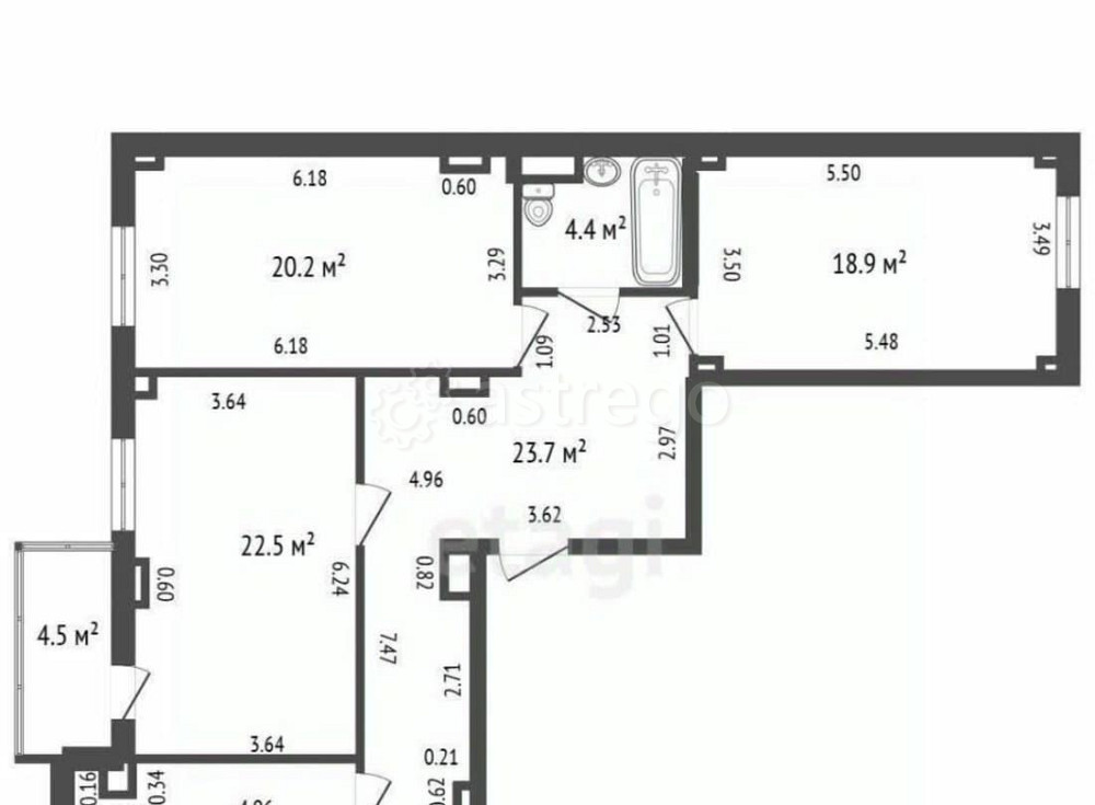 4-комн. квартира, 108 м2, 19/24 эт. Санкт-Петербург - изображение 1