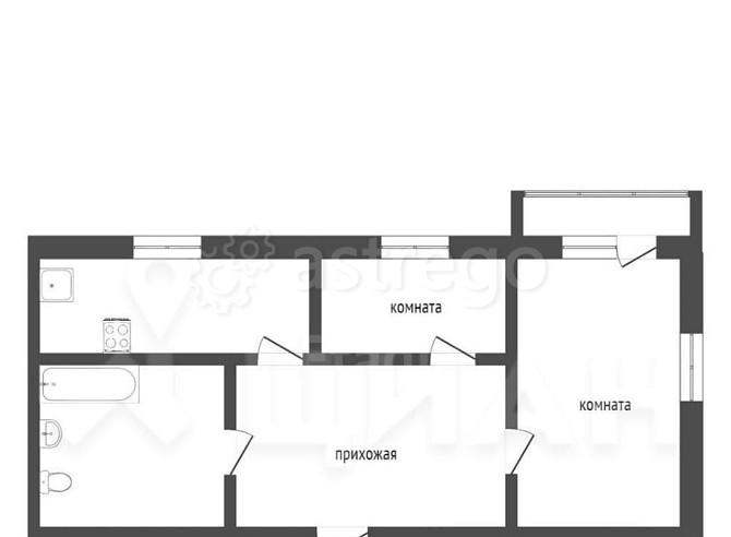 2-комн. квартира, 43 м2, 7/9 эт. Новоалтайск - изображение 5