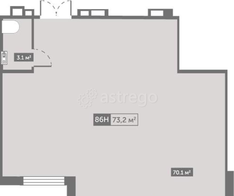 Свободного назначения, 73.2 м2 Санкт-Петербург - изображение 2