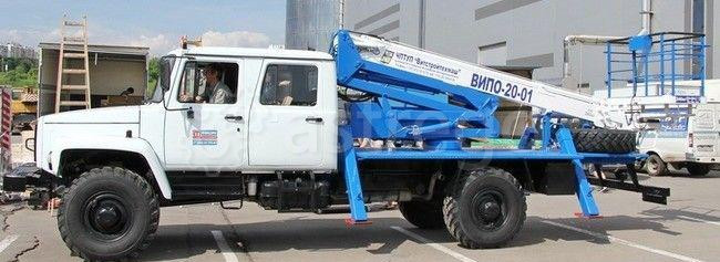 Автовышка 18 м телескопическая ВИПО-18 на шасси ГАЗ-33088 Москва - изображение 1