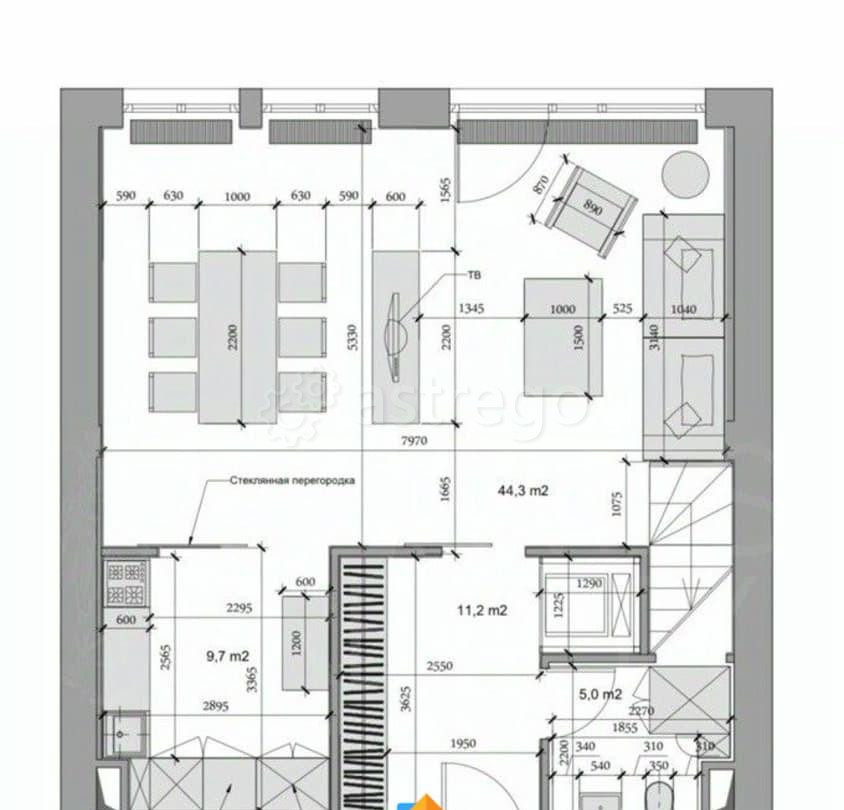 3-комн. апарт-ы, 168 м2, 1/8 эт. Москва - изображение 5