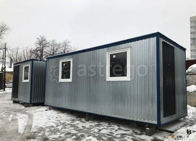 Бытовка 6х2.4х2.5 м, оцинкованный профлист, два окна Краснодар - изображение 1