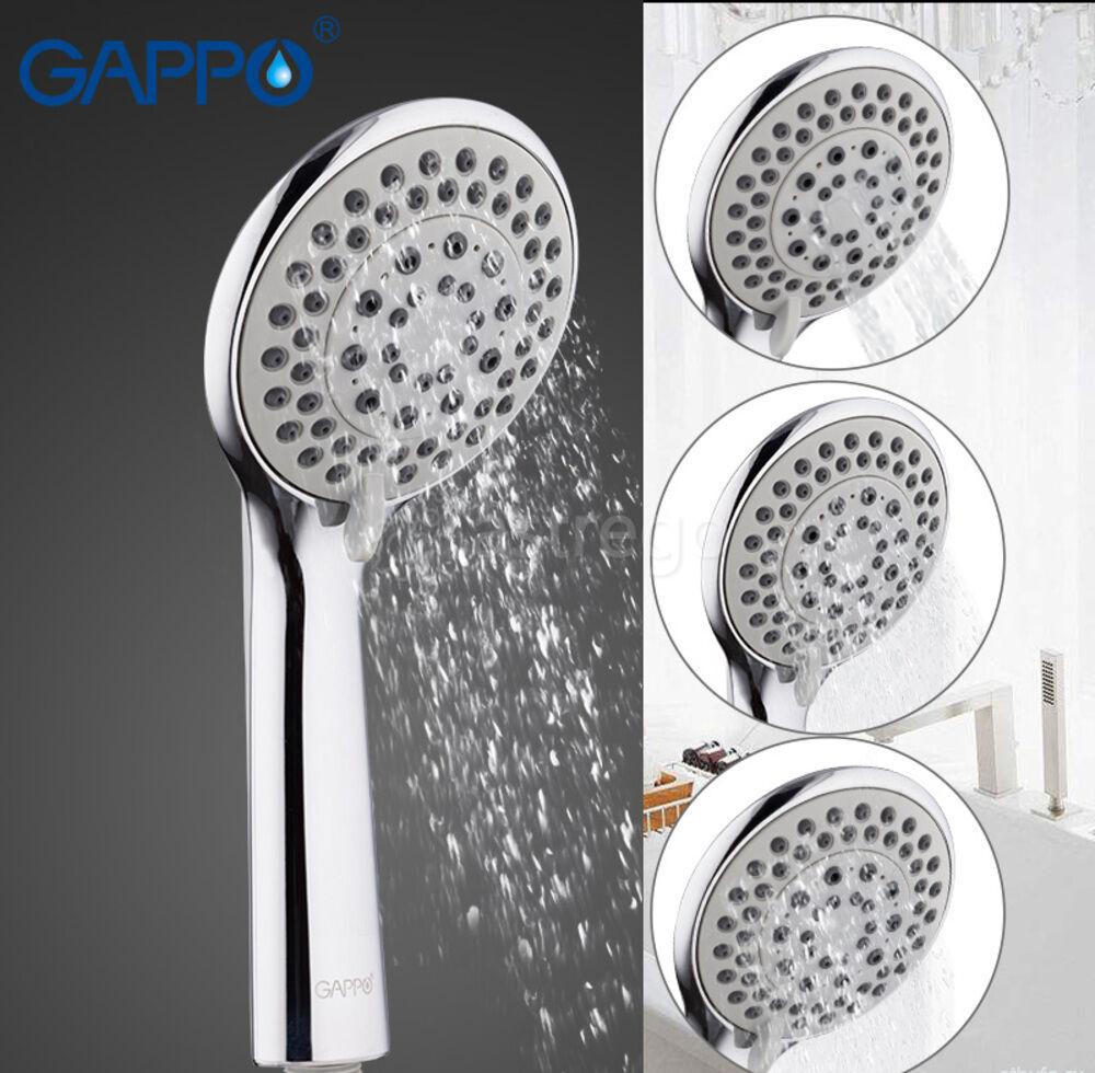 Лейка душевая ЛЮКС 5 режимов, цвет хром G06 GAPPO (30) Пермь - изображение 1