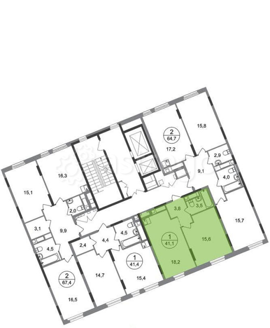 1-комн. квартира, 41 м2, 17/17 эт. Москва - изображение 4