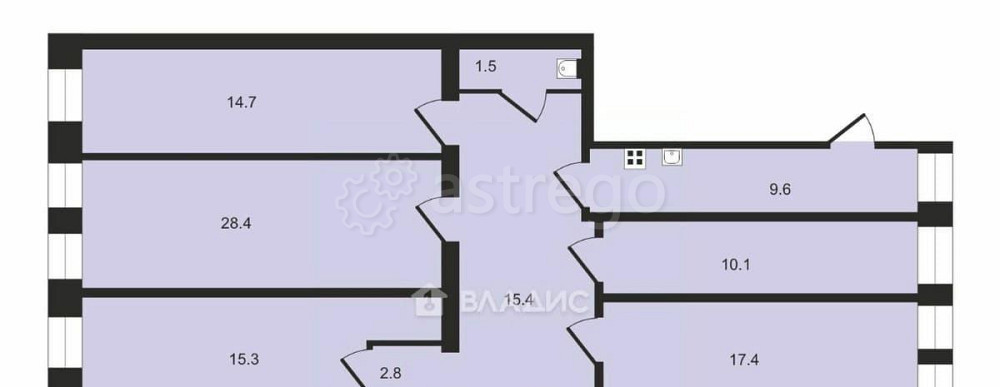 Комната, 36.8 м2, 2/6 эт. Санкт-Петербург - изображение 6