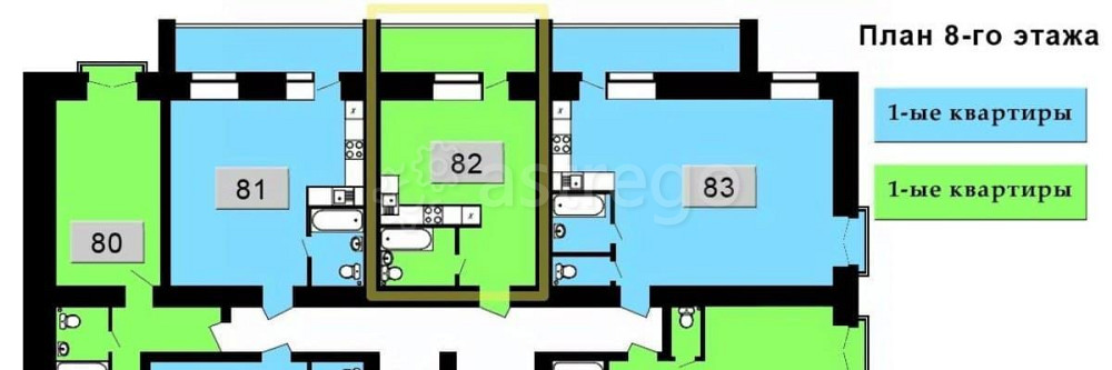 Студия, 32.6 м2, 8/9 эт. Благовещенск - изображение 5