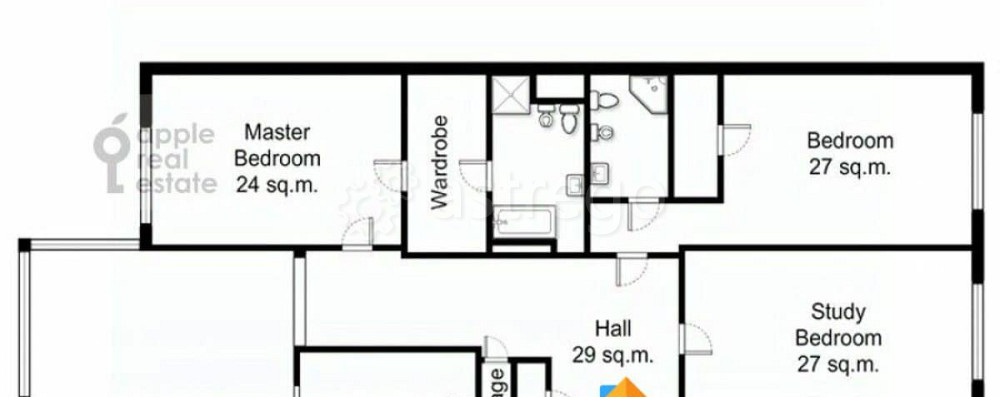 4-комн. квартира, 205 м2, 3/10 эт. Москва - изображение 4