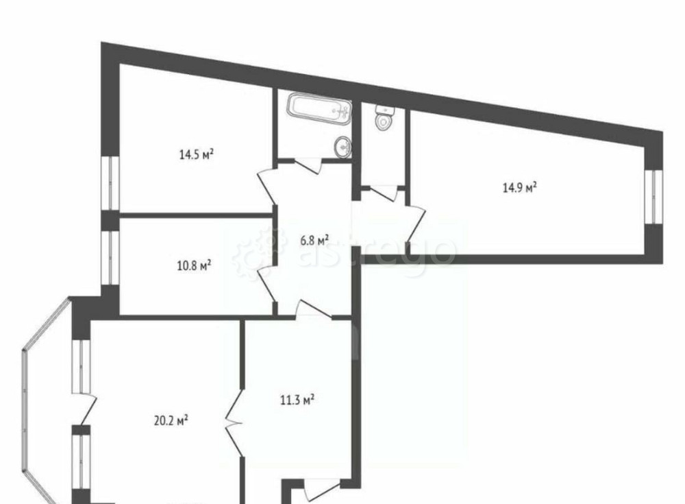 4-комн. квартира, 94.5 м2, 2/10 эт. Красноярск - изображение 7