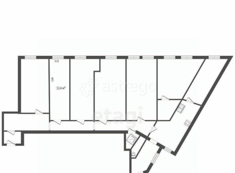 Комната, 12.4 м2, 6/6 эт. Санкт-Петербург - изображение 2